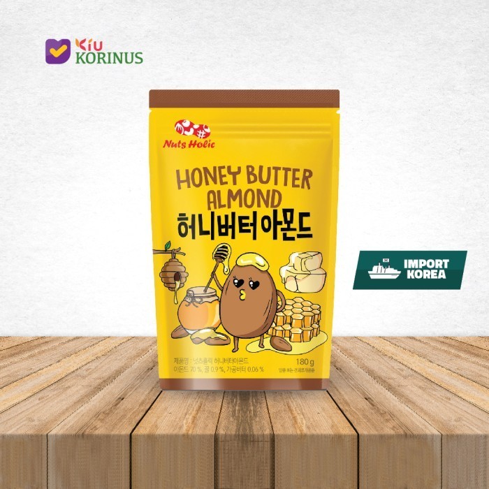 

Nuts Holic Honey Butter Almond 180g / Kacang Almond Rasa Madu Mentega