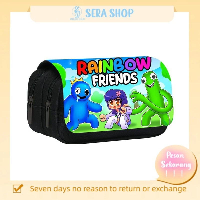 

∋Tas pensil dua lapis Rainbow Friends baru dari Sera Rainbow Friends tas alat tulis siswa tas pensil berkapasitas besar