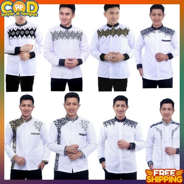 Baju Kokoh Branded Murah Baju Muslim Cwok Keren Koko Pria Dewasa Khoko Terbaru 2024 Baju Muslim Pria