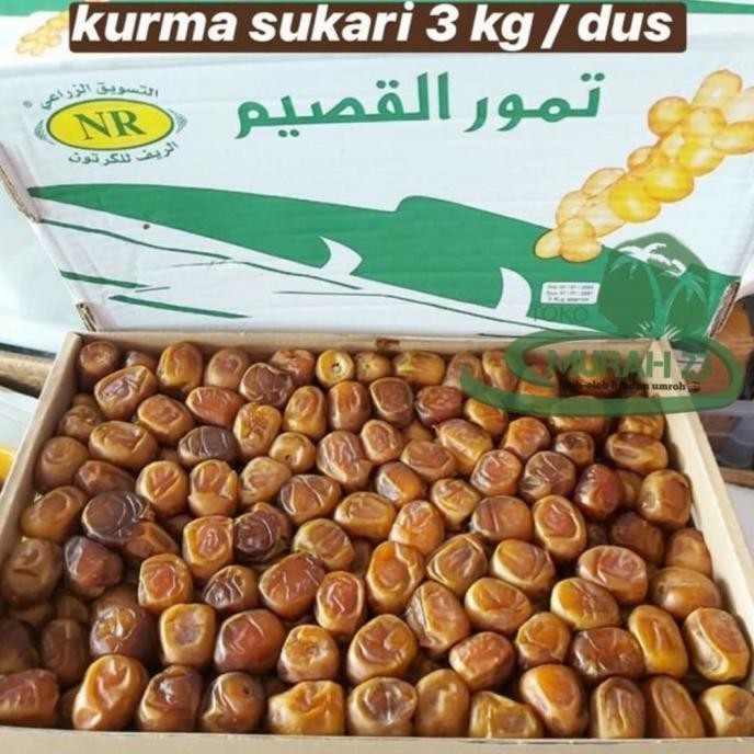 Kurma Sukari Premium 3Kg Asli/Kurma Sukari Super Murah Original