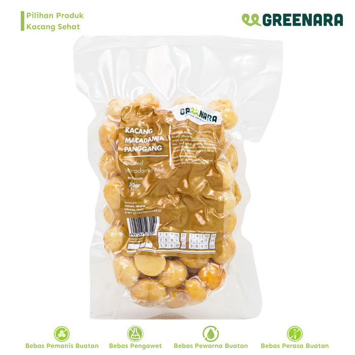 

Kacang Macadamia Panggang 250gr / Roasted Macadamia Nut