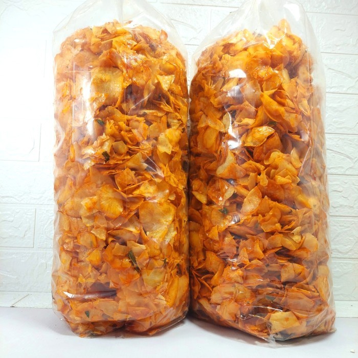 

KERIPIK KRIPIK SINGKONG BALADO KEMASAN BALL