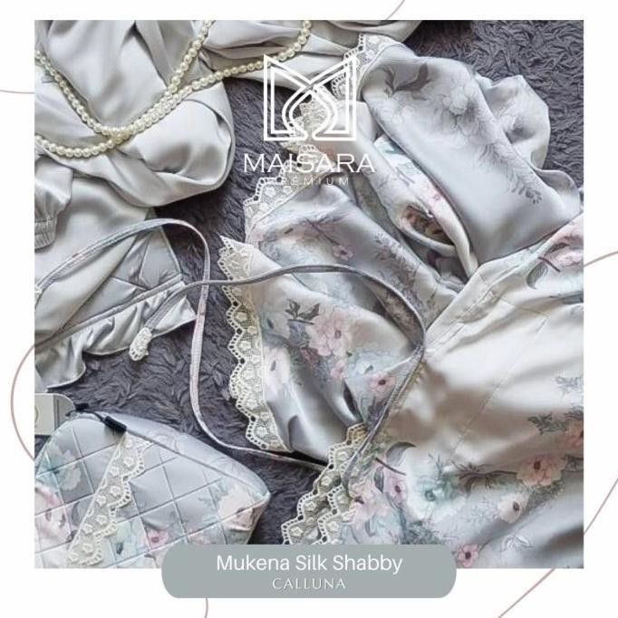 Mukena Silk Shabby Calluna Maisara Premium Ori