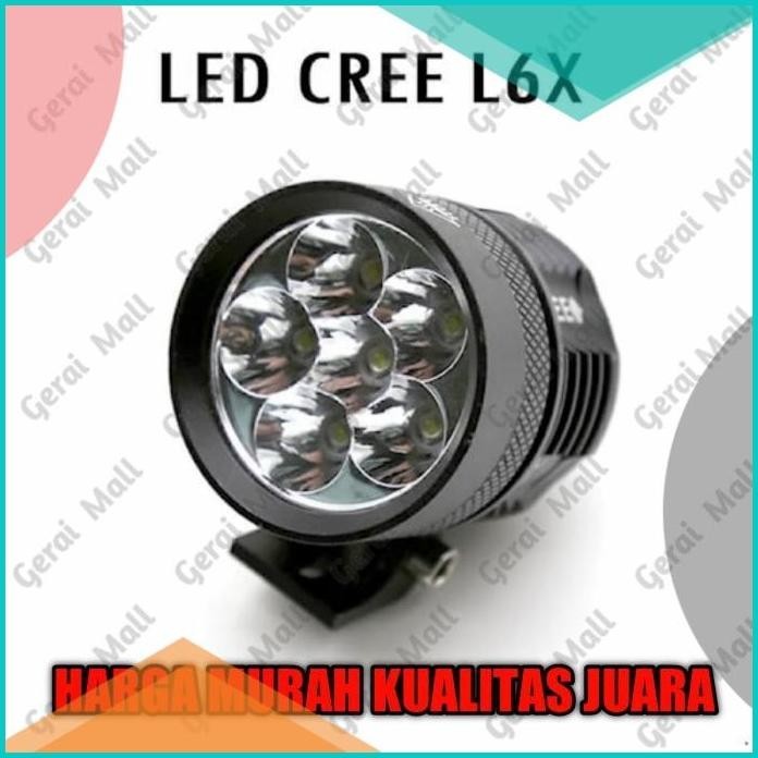 Lampu LED Tembak Sorot Cree motor mobil 60 Watt 6 mata 12 V 24 volt 16