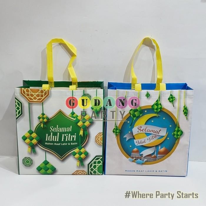 

Spunbond Press Laminasi Idul Fitri Besar/Tas Lebaran/Goody Bag Parcel 014