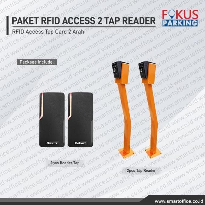 Paket Cardteck RFID Access Barrier Gate 2 Reader Tap Card + Software