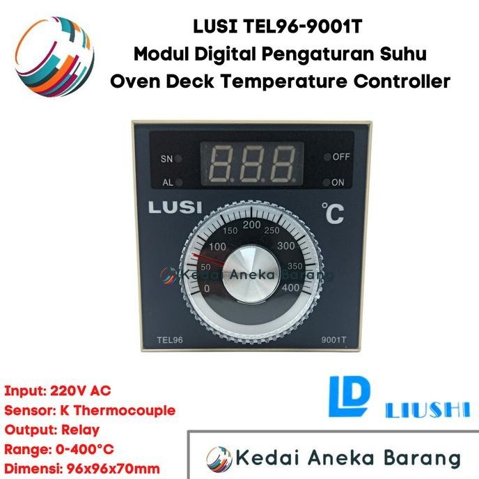 LUSI Oven Deck Temperature Temperatur Controller TEL96-9001T 9001T