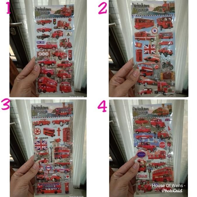 

STICKER LONDON BUS - STICKER ANAK LUCU