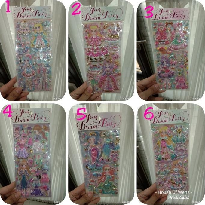 

STICKER PRINCESS TIMBUL DOUBLE - STICKER ANAK LUCU