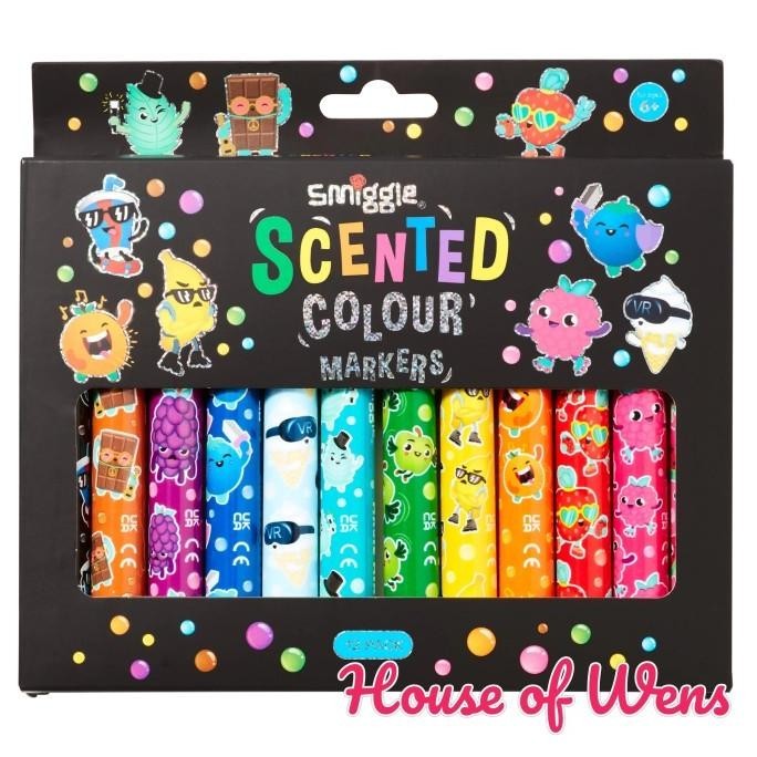 

SMIGGLE LIL' SCENT CRAZY CRITTERS SCENTED MARKER PACK X12 - SPIDOL