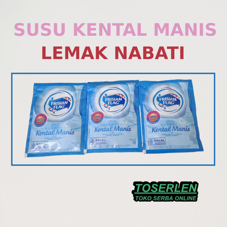 

(3 Sachet) Susu Cair Bendera Setara 1 Gelas/ Susu Kental Manis Frisian Flag Lemak Nabati | Tangerang