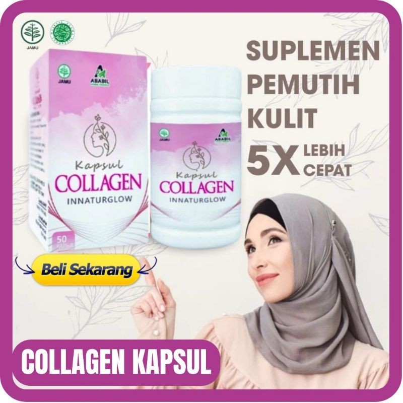 COLLAGEN KAPSUL - COLAGEN KAPSUL PEMUTIH BADAN SUPLEMEN PEMUTIH KULIT COLAGEN FISH NUTRISI KULIT ALA