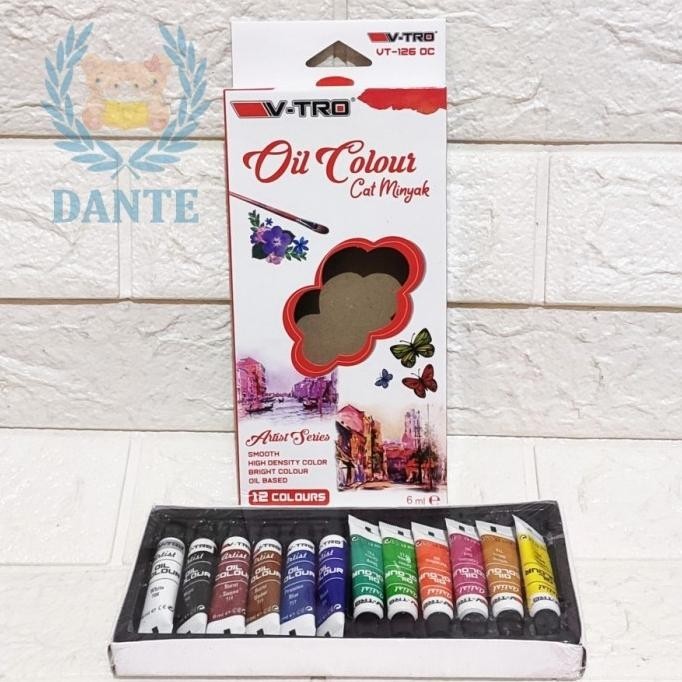 

Baru Cat Minyak Oil Colour V-TRO 12 warna - MONTANA