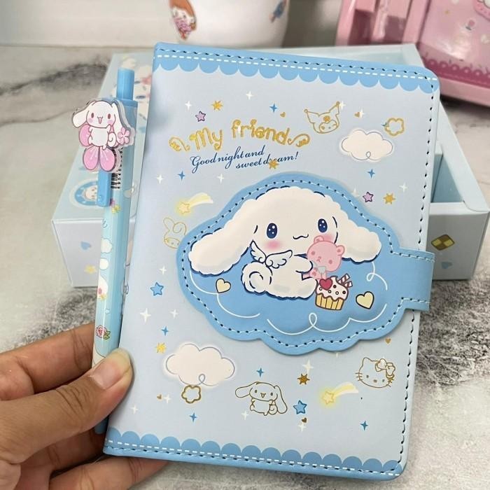 

Paket 2 In 1 Box Sanrio Gift Set Sanrio Buku Tulis + Pulpen Lucu Cute