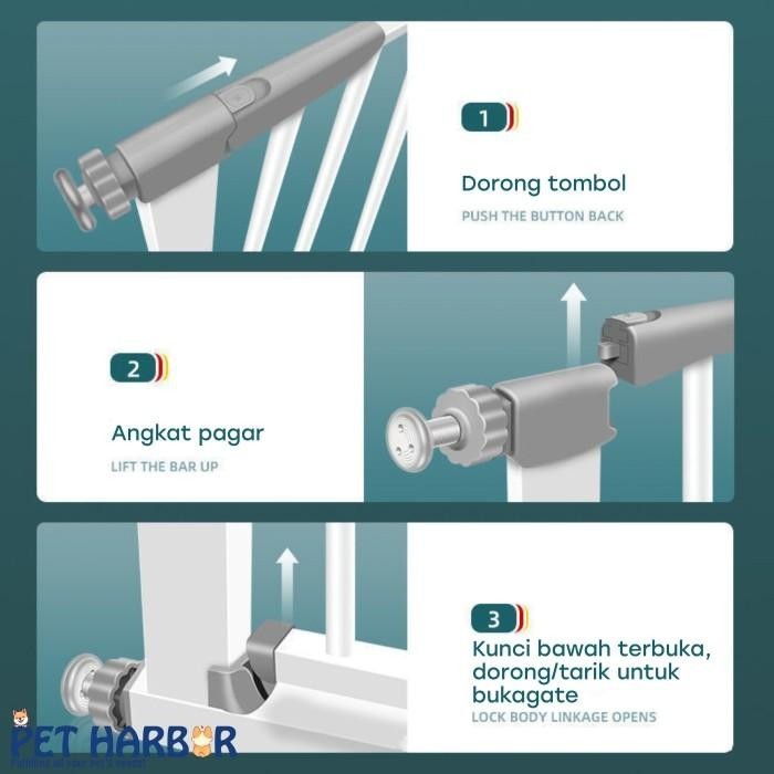 Pet Gate / Pagar Pintu Anjing / Pagar Pintu Pembatas Anjing / Dog Gate