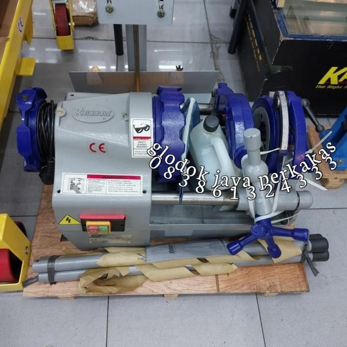 Krisbow Mesin Senai Drat Pipa Elektrik 1/2-2"/Mesin Senai Pipa Listrik