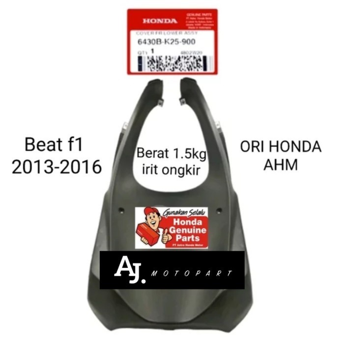 

cover front lower paru tadah lumpur beat f1 2013-2016 6430B-K25-900 or