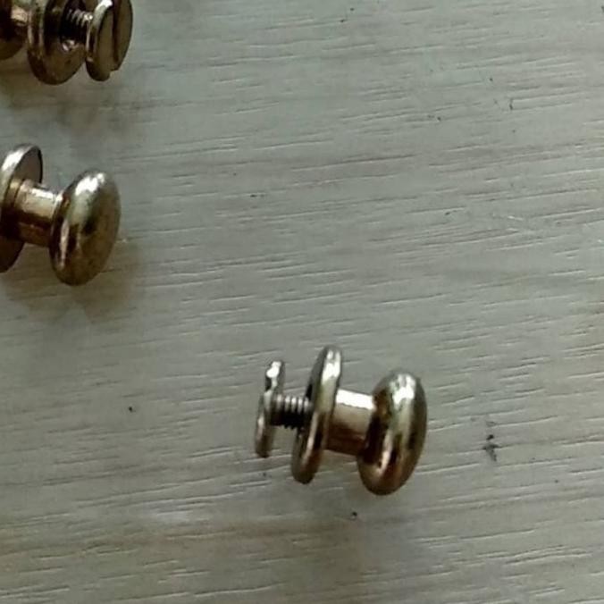 Baut Pentol 10 Mm Warna Emas Muda