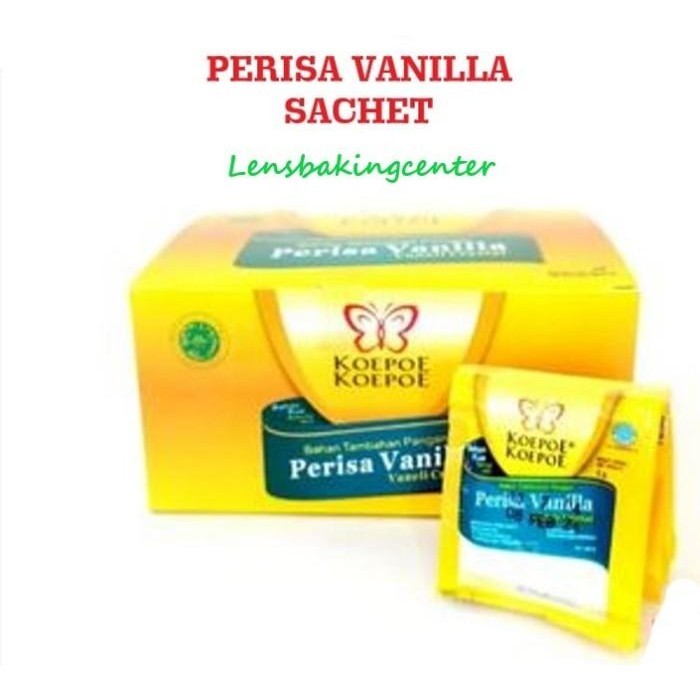 

Perisa Vanilla/Vaneli/Vanili Crystal Kupu Koepoe Sachet 1 box/dus Best Seller