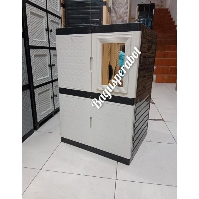 lemari plastik 2 susun