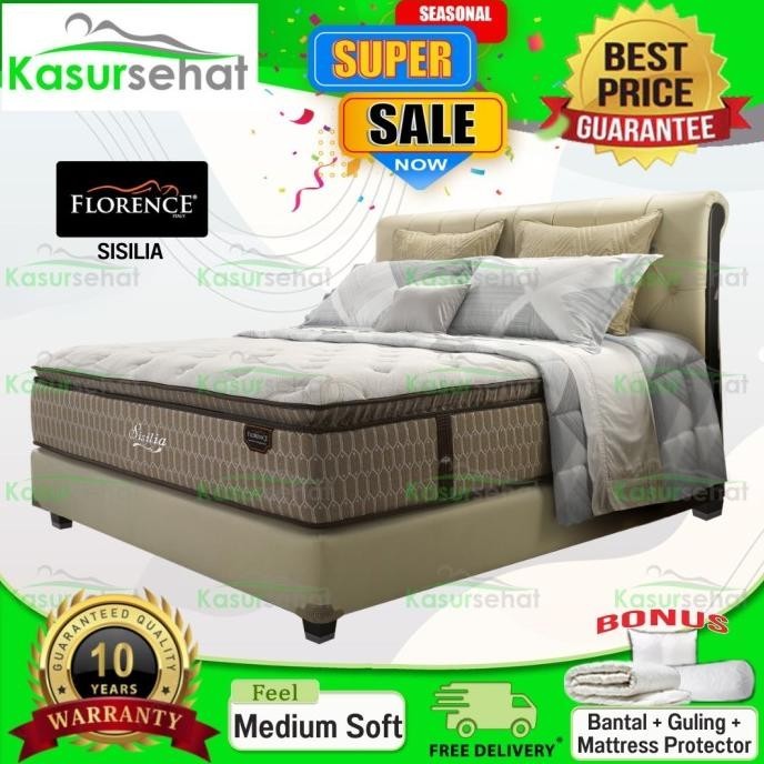 Florence Kasur Springbed Sisilia - Full Set 180x200