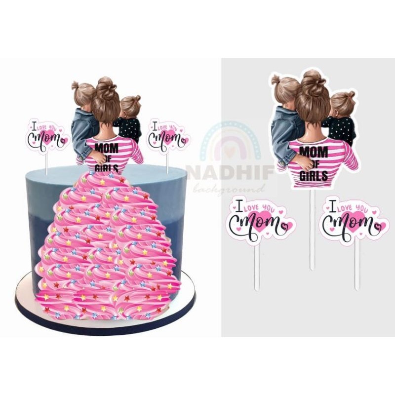 

Toper HARI IBU/Hiasan Kue Tusuk Hari Ibu