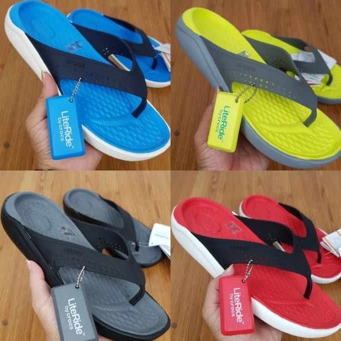 sandal jepit crocs men/CROCS LITE RIDE JEPIT/sandal crocs