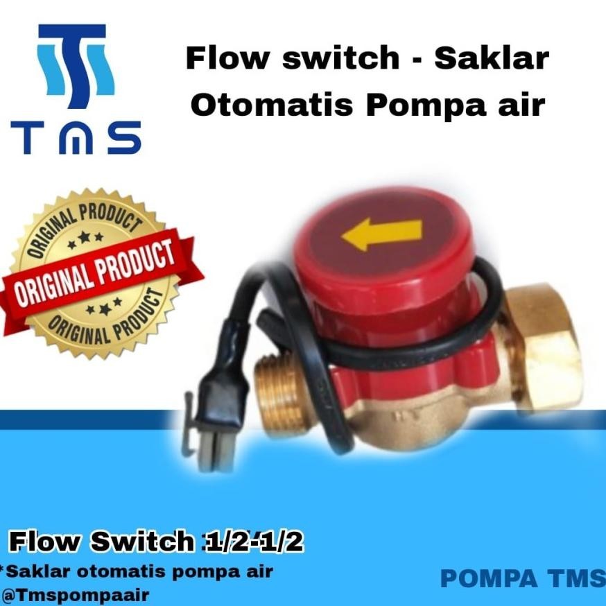 Murah TMS FLOW SWITCH 1/2 INCH - 1/2 INCH Otomatis Pompa Booster 1/2 inch