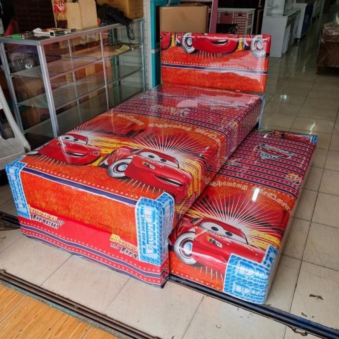 Kasur 2in1 Sorong Springbed anak 100x200 cm Prima Karakter Murah