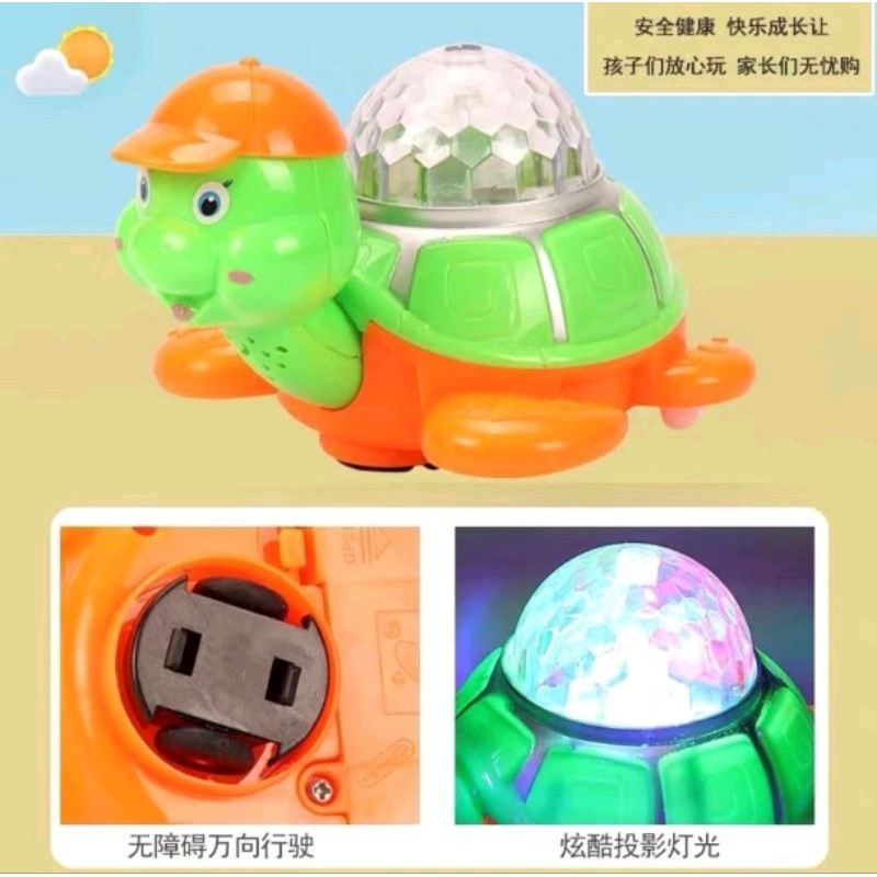 MAINAN EDUKASI ANAK KURA KURABERJALAN BUMP AND GO ADA LAMPU DAN MUSIK KGP 33