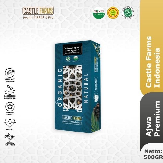 

Kurma Ajwa Premium 500Gr Tanpa Pepisida| Kurma Ajawat Medina Organik