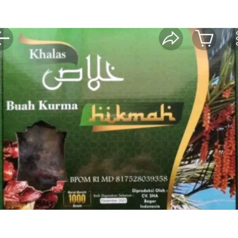 

Kurma khalas hikmah 1000 gram