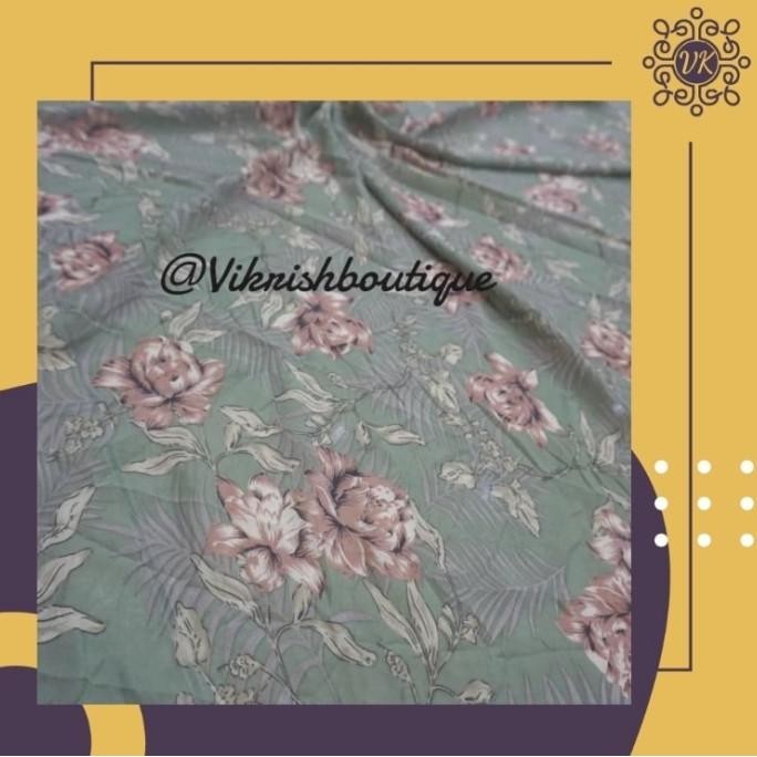 Kain Sifon/ Chiffon Motif Kembang