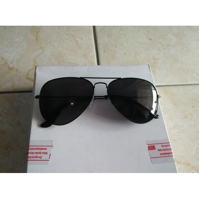 Kacamata Aviator Hitam Gaya Fashion Trendy Ub113