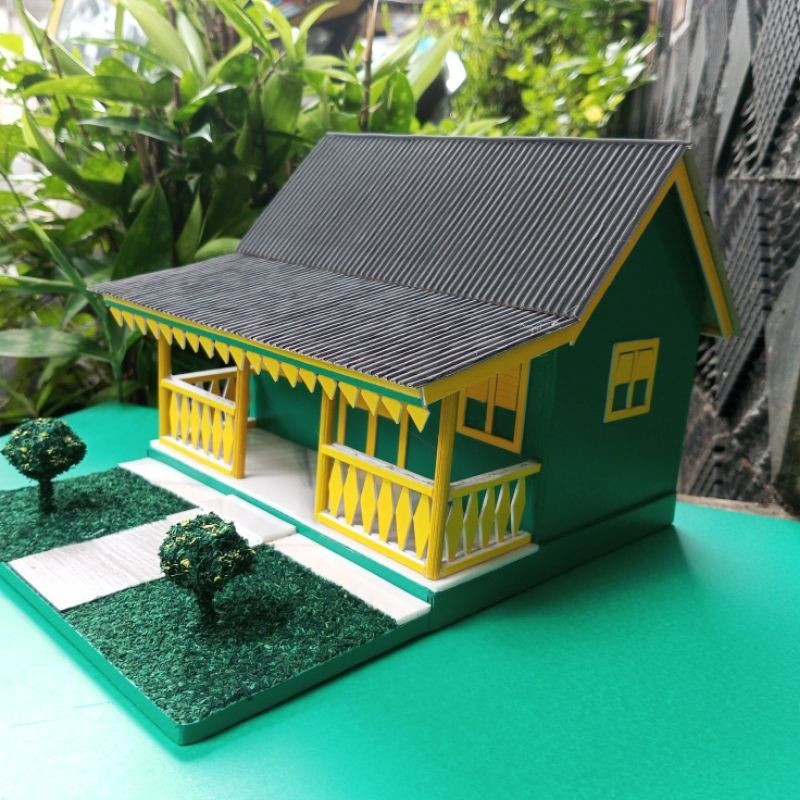 Miniatur Rumah Adat Betawi Original , Prakarya Rumah Adat Betawi Dari Kardus Anti Air