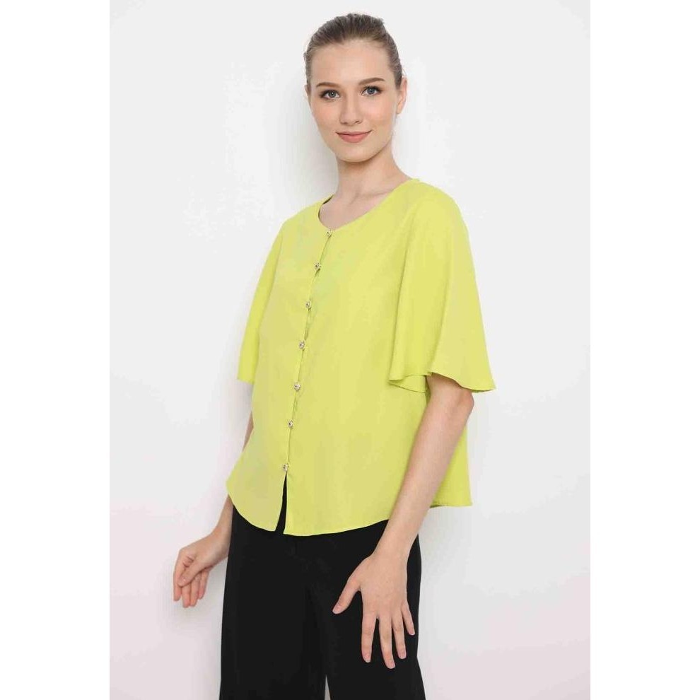 Lyne Halim Blouse Hijau, 3099 - Light Green.