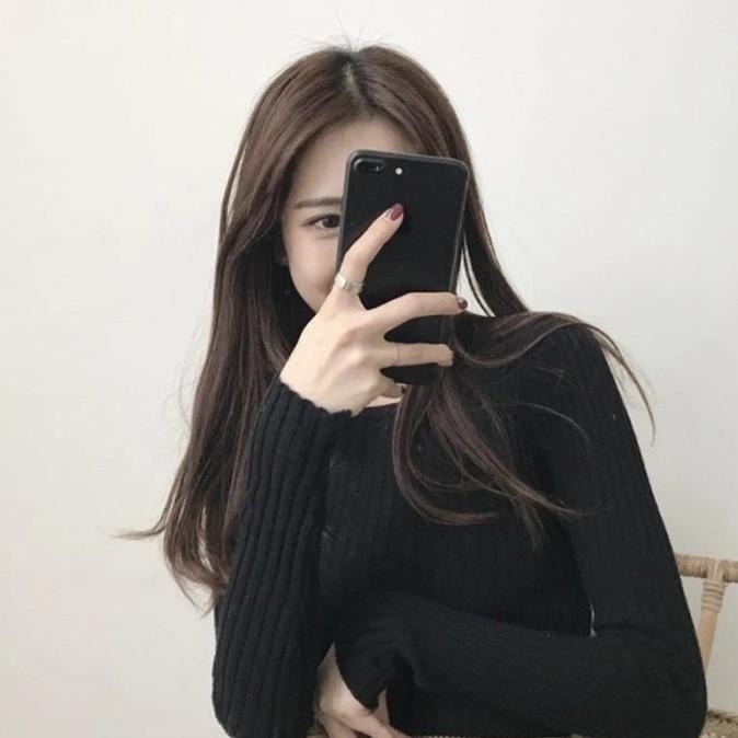 Blouse Baju Rajut Wanita Lengan Panjang Ketat Cantik Seksi Style Korea