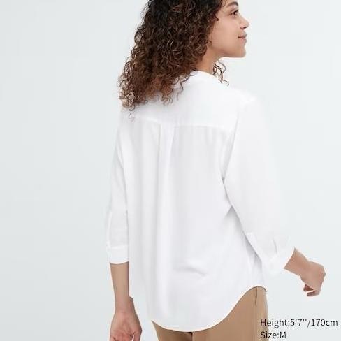 Women Rayon Skipper Sleeve Blouse