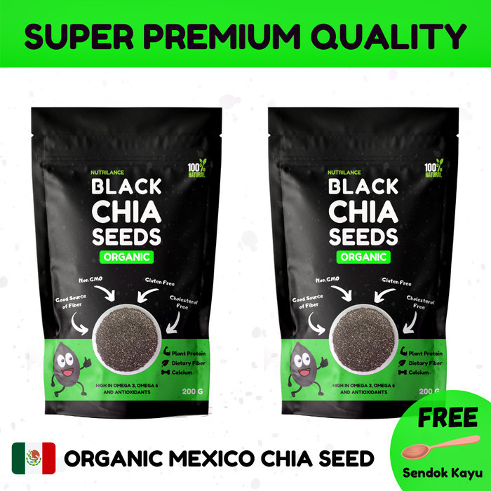 

MURAH 2 PACK Chia Seed Organik Mexico Premium Quality - Nutrilance