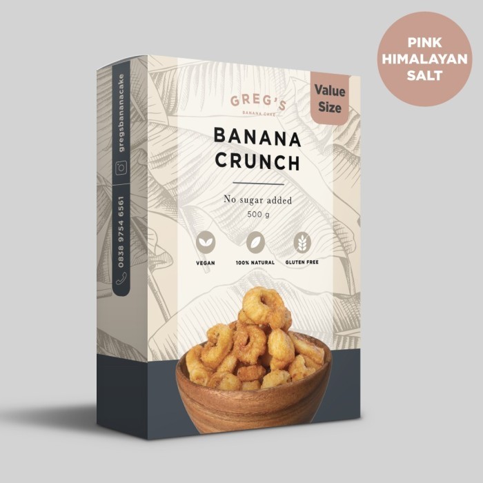 

Greg's Banana Crunch 500gr