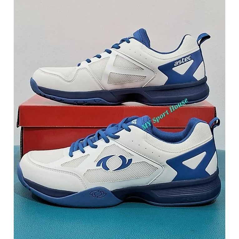 SEPATU BADMINTON PRIA ASTEC HARVARD PY ORIGINAL -  PUTIH BIRU/SIZE 45 TANIARARA21