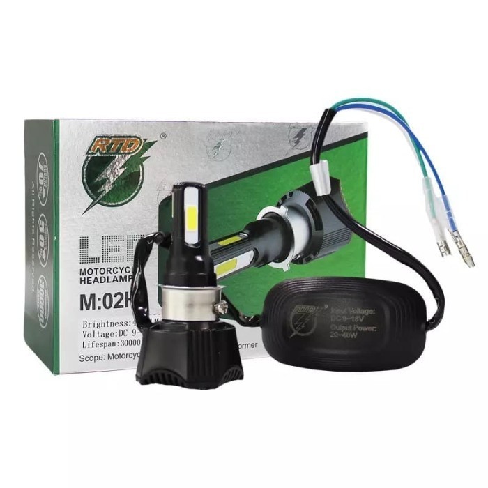 Baru X-BRIGHT LAMPU LED MOTOR 4 SISI SOKET H6 H4 42 WATT RTD M02H
