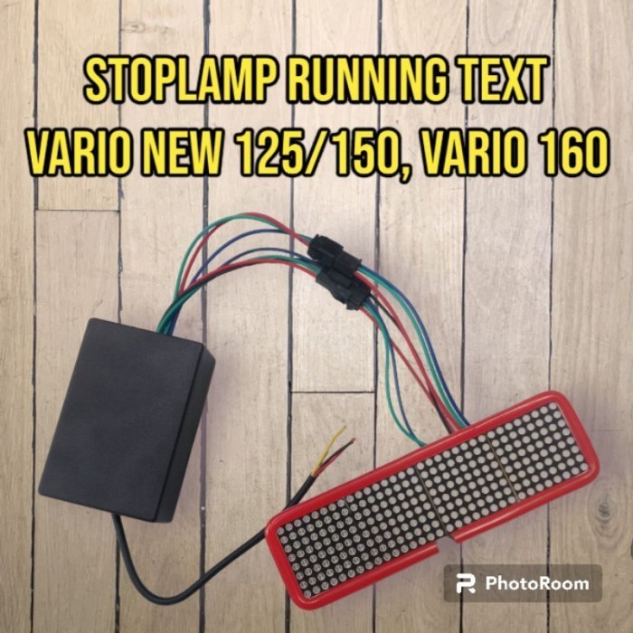 Baru stoplamp running text vario new vario 160 aerox pnp