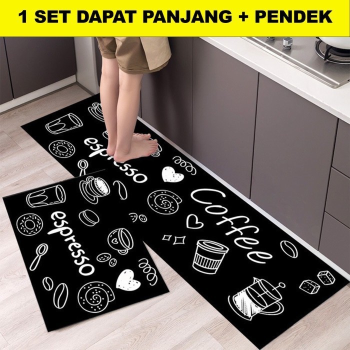 KESET KAKI DAPUR PANJANG ANTI SLIP SET ALAS KAKI KESET DAPUR ANTI SLIP