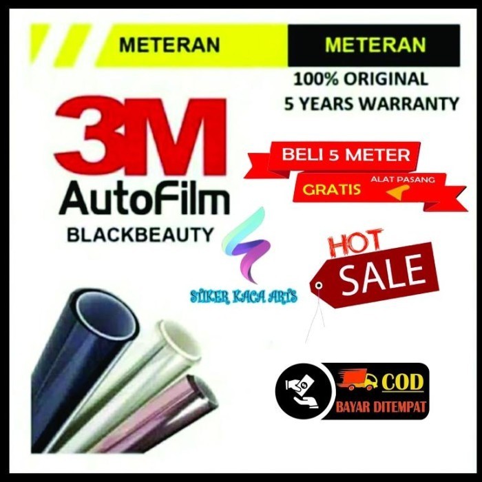 Terlaris Termurah Kaca Film 3M / Kaca Film Black Beauty / Kaca Film 3M Mobil /