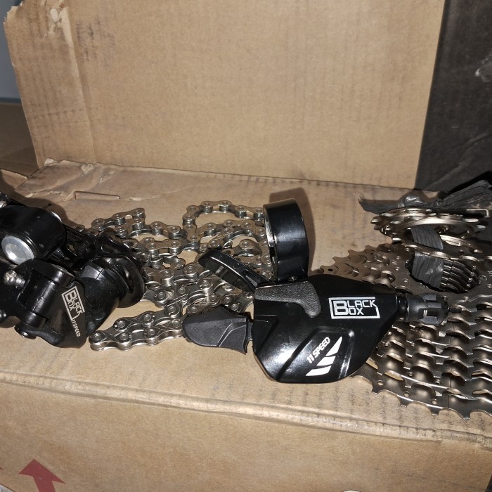 GROUPSET BLACKBOX 11 SPEED SHIFTER RANTAI SPROCKET RD BLACK BOX SENSAH