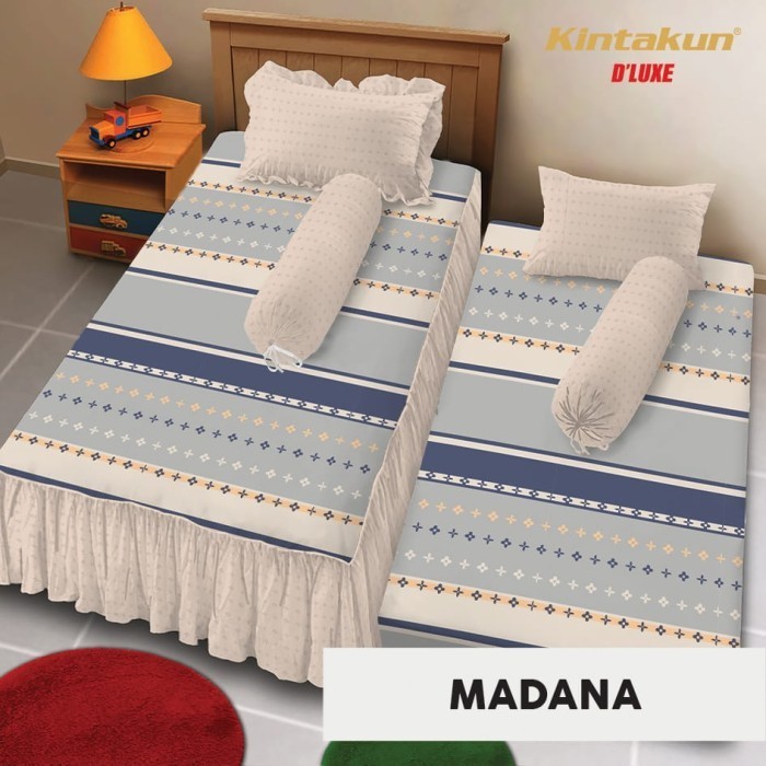 Sprei Kintakun Sorong Duo 2in1 Rumbai Single 120x200 Motif Madana