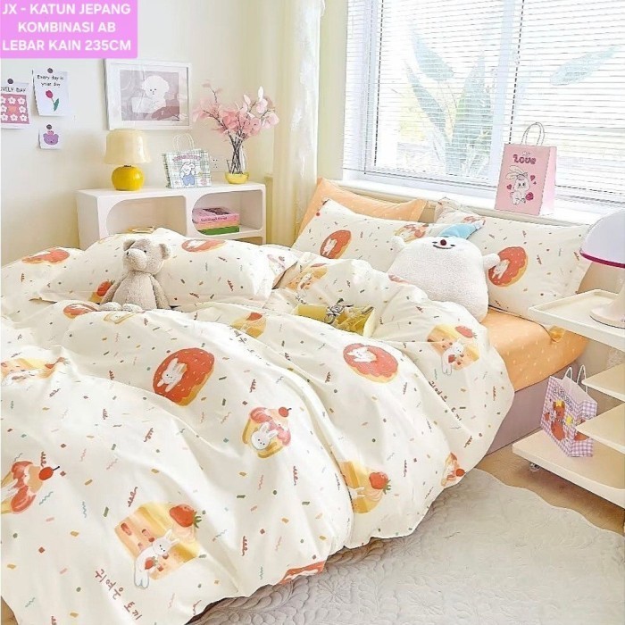 sprei katun jepang sprei import ukuran 120x200