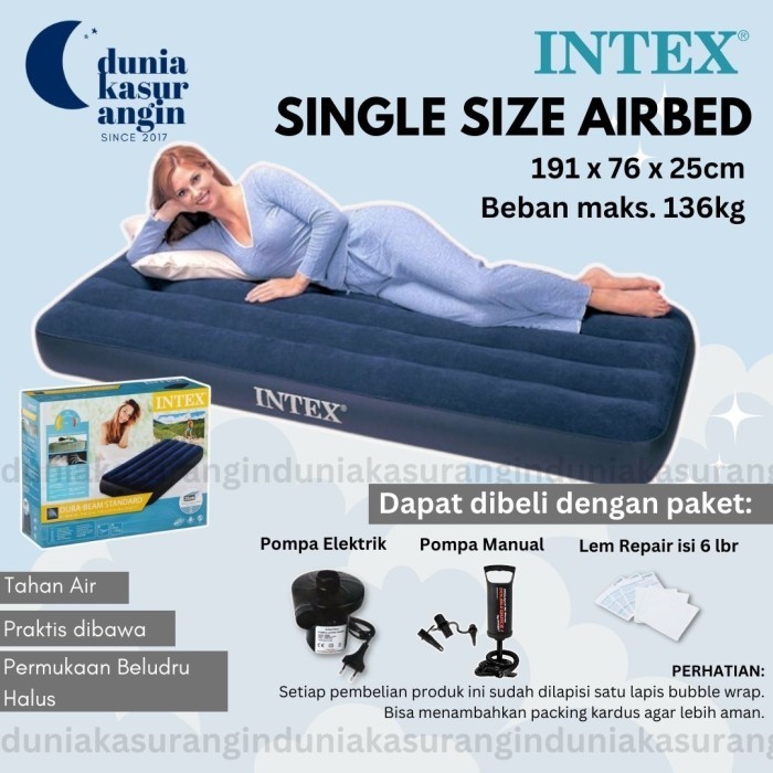 Intex 64756 Kasur Angin Single Size Kasur Durabeam