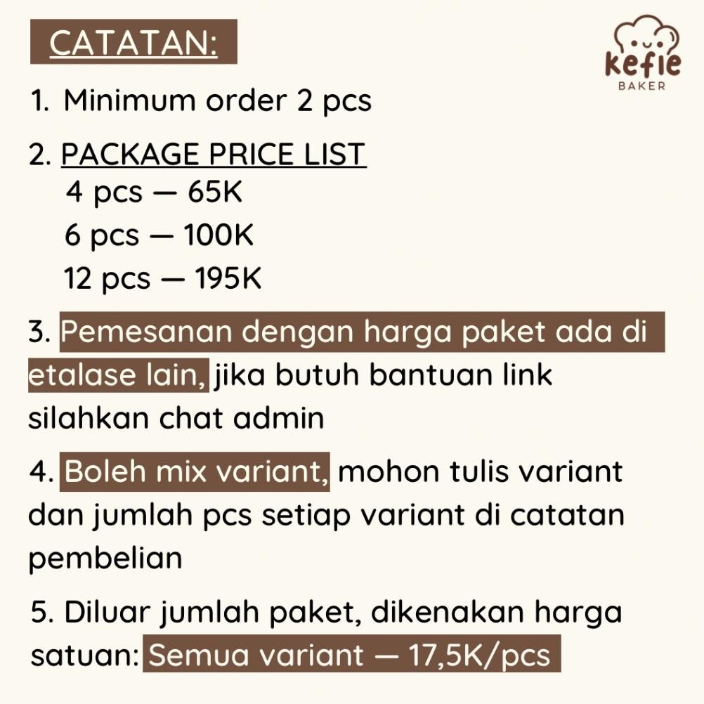 

{cookies} SOFT COOKIES KEFIE BAKER PAKET 4 PCS TERLARIS